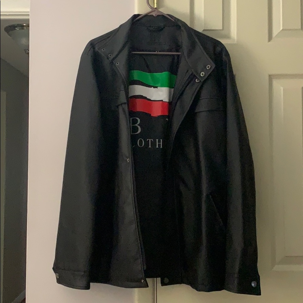 Men’s leather jacket NWOT